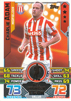 Charlie Adam Stoke City 2015/16 Topps Match Attax #245